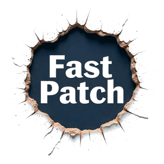 FastPatch Drywall Repair and Painting Monterey Peninsula FastPatch logo for drywall repair and painting services in Monterey, Seaside, Carmel, Marina, and Pacific Grove